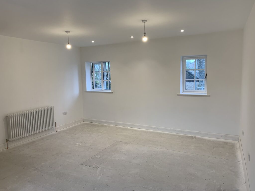 Progress on the extensions master bedroom