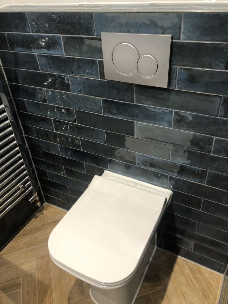 The toilet in the master bedroom ensuite