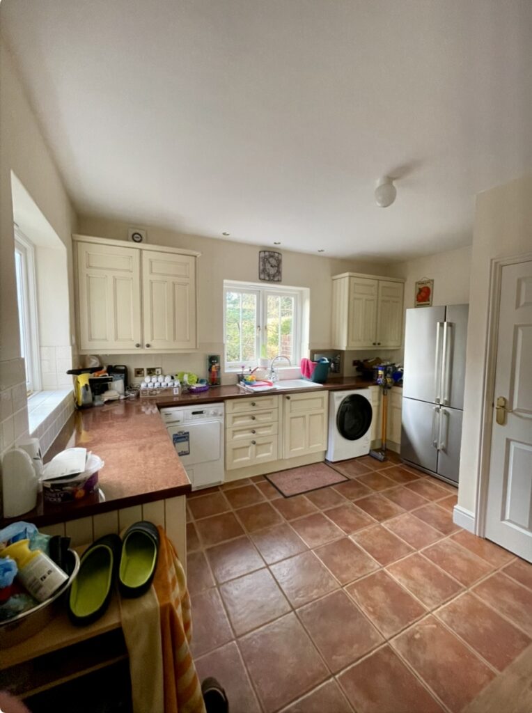 Before the utility room was renovated
